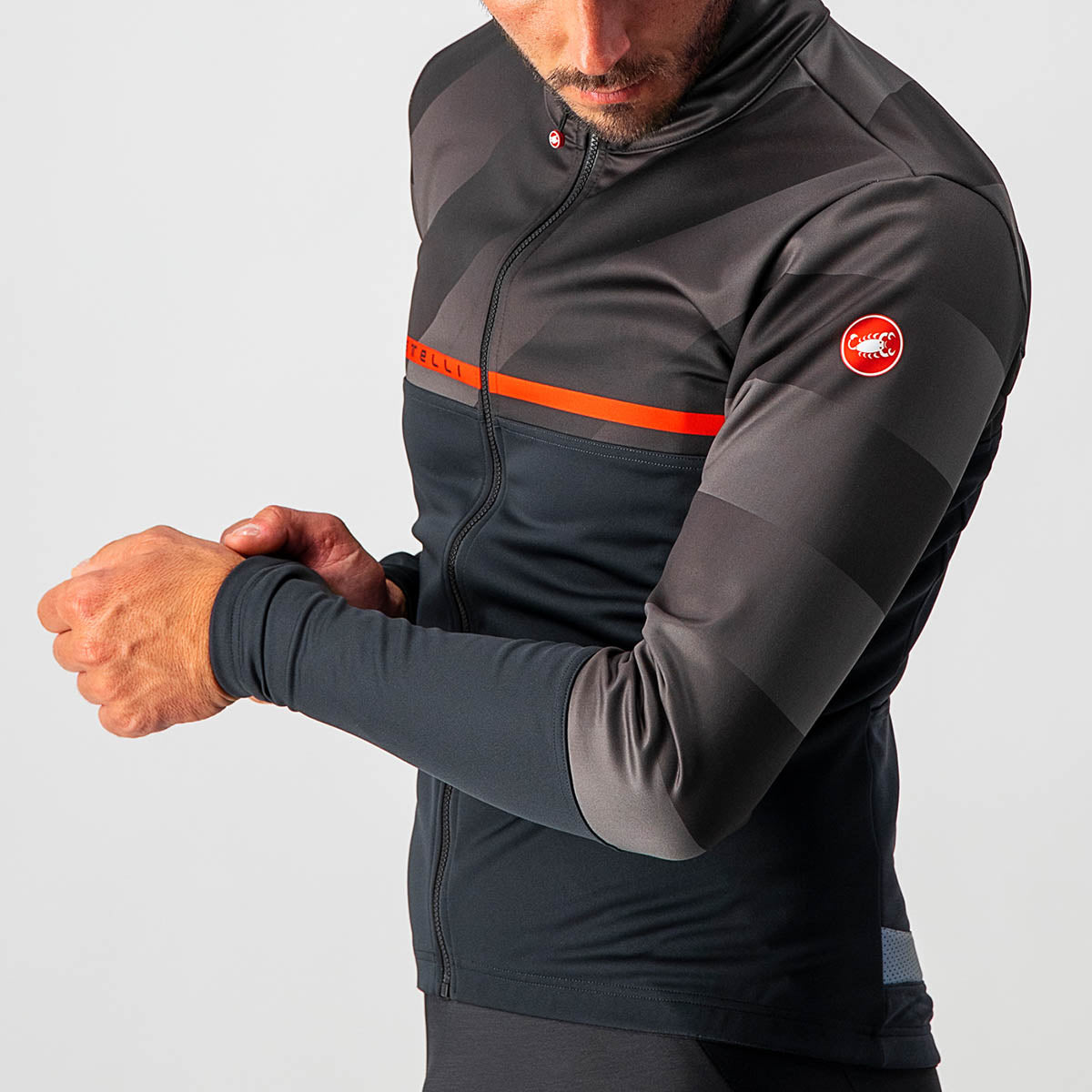 Castelli Finestre Jacket - Light Black/Dark Gray