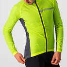Castelli Squadra Stretch Jacket - Yellow Fluo/Dark Gray