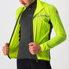 Castelli Squadra Stretch Jacket - Yellow Fluo/Dark Gray
