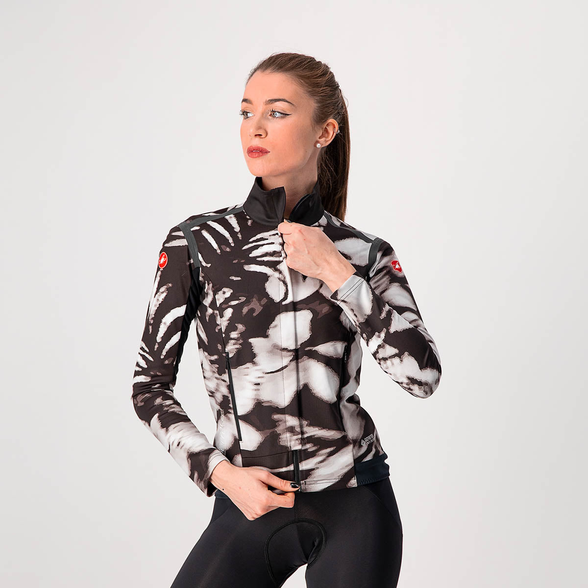 Castelli Perfetto Ros W Long Sleeve - Black/White