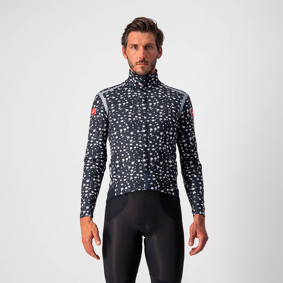 Castelli Perfetto Ros Long Sleeve - Savile Blue/Light Gray