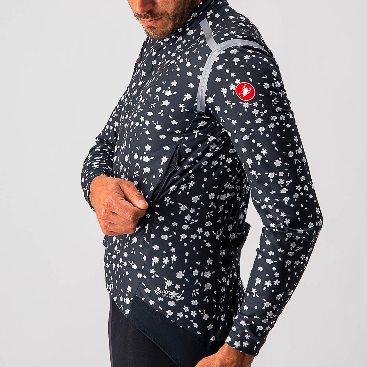 Castelli Perfetto Ros Long Sleeve - Savile Blue/Light Gray