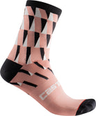Castelli Pendio 12 Sock - Blush/Black-Ivory