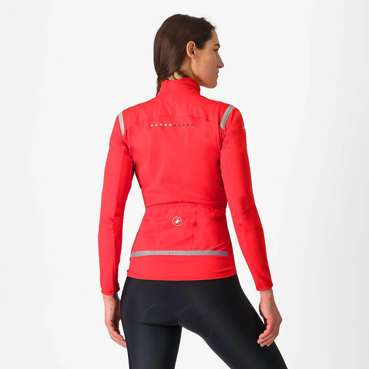 Castelli Perfetto Ros 2 W Jacket - Hibiscus / Silver reflex