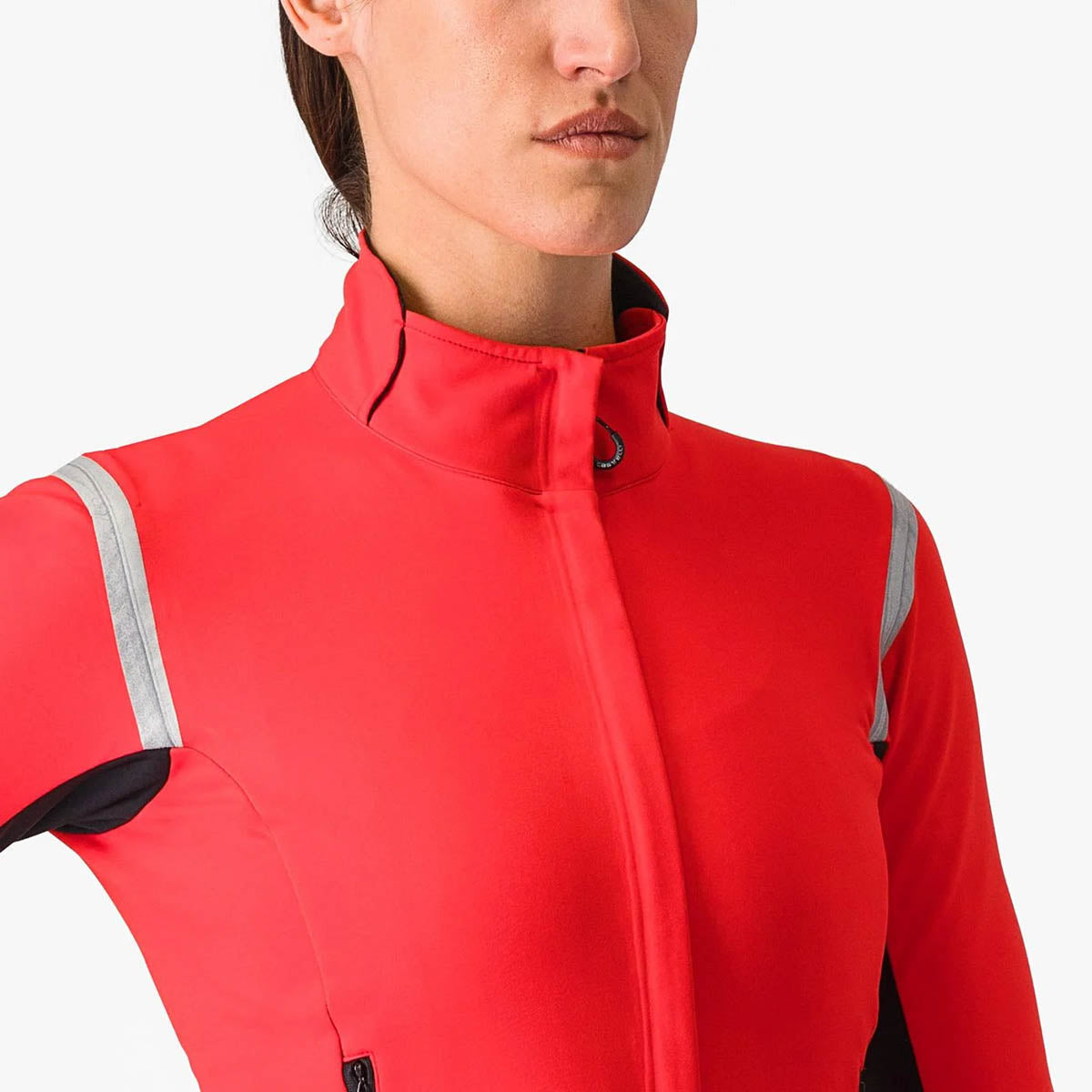Castelli Perfetto Ros 2 W Jacket - Hibiscus / Silver reflex