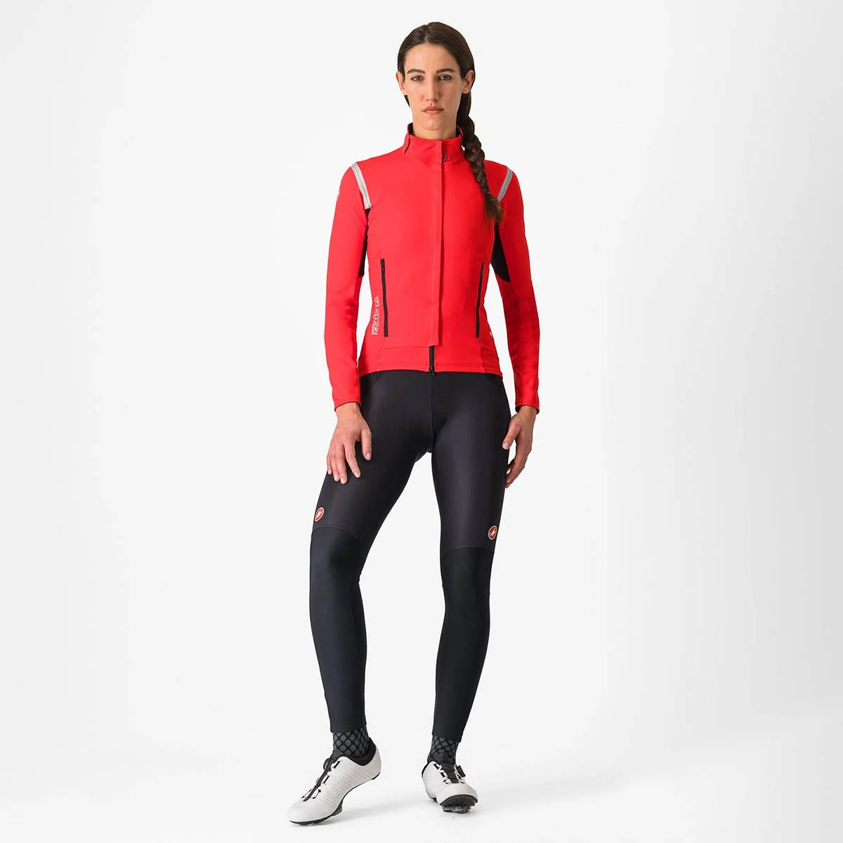 Castelli Perfetto Ros 2 W Jacket - Hibiscus / Silver reflex