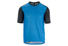 Assos trail fietsshirt met korte mouwen corfu blauw