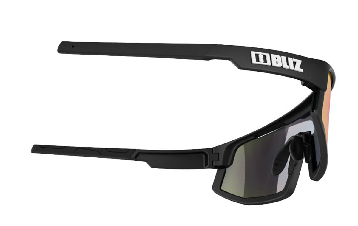 Bliz Vision Matt Black Bril Brown With Red multi Lens