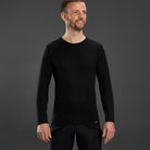 GripGrab merino polyfibre ondershirt met lange mouwen zwart