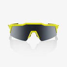 100% speedtrap fietsbril soft tact banana geel - black mirror lens