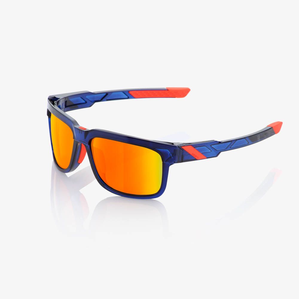 100% type-S fietsbril anthem / hiper rood multilayer mirror lens