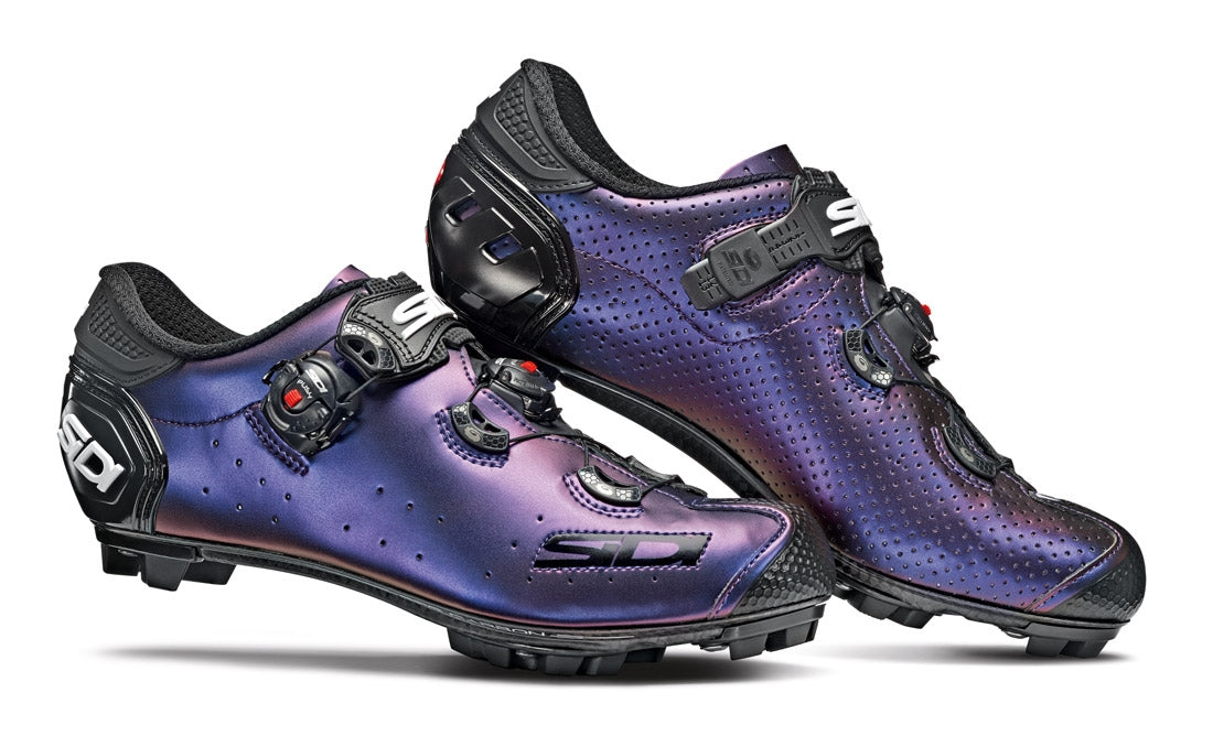 Sidi jarin mtb fietsschoenen blauw rood iridescent