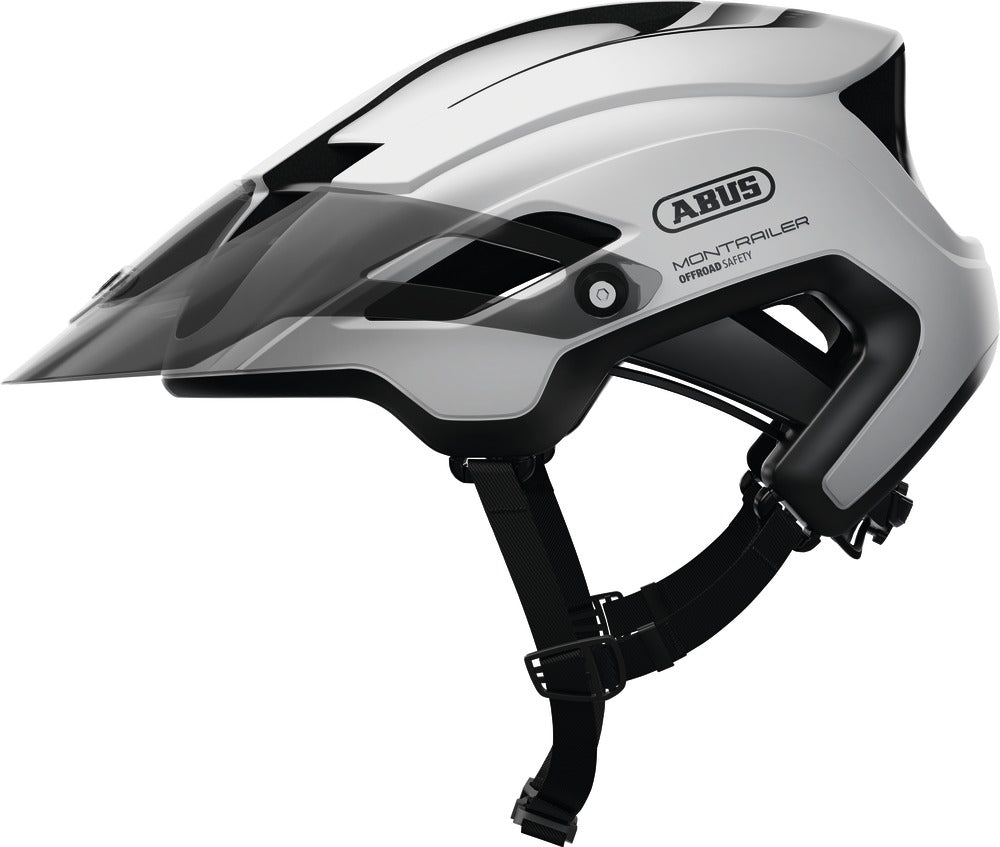 Abus montrailer fietshelm polar wit
