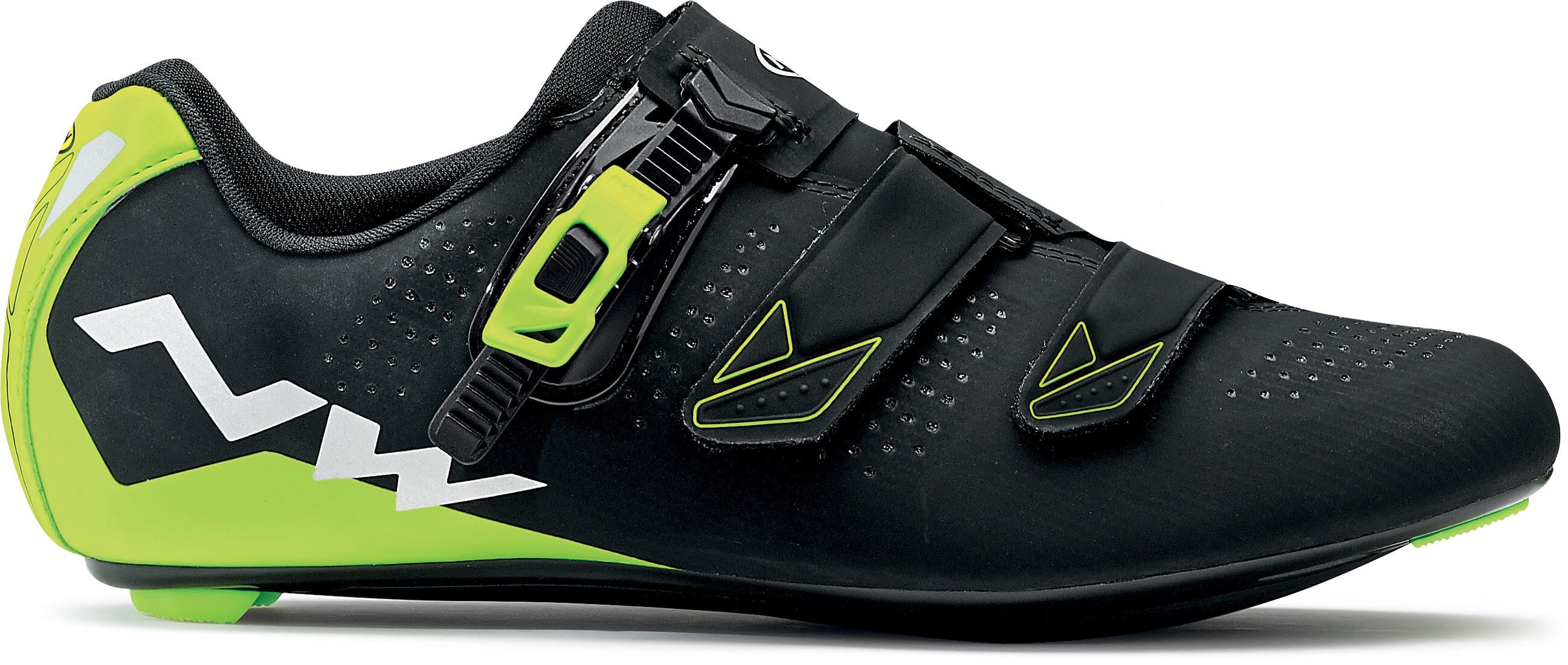 Northwave Phantom 2 srs race fietsschoenen zwart fluo geel