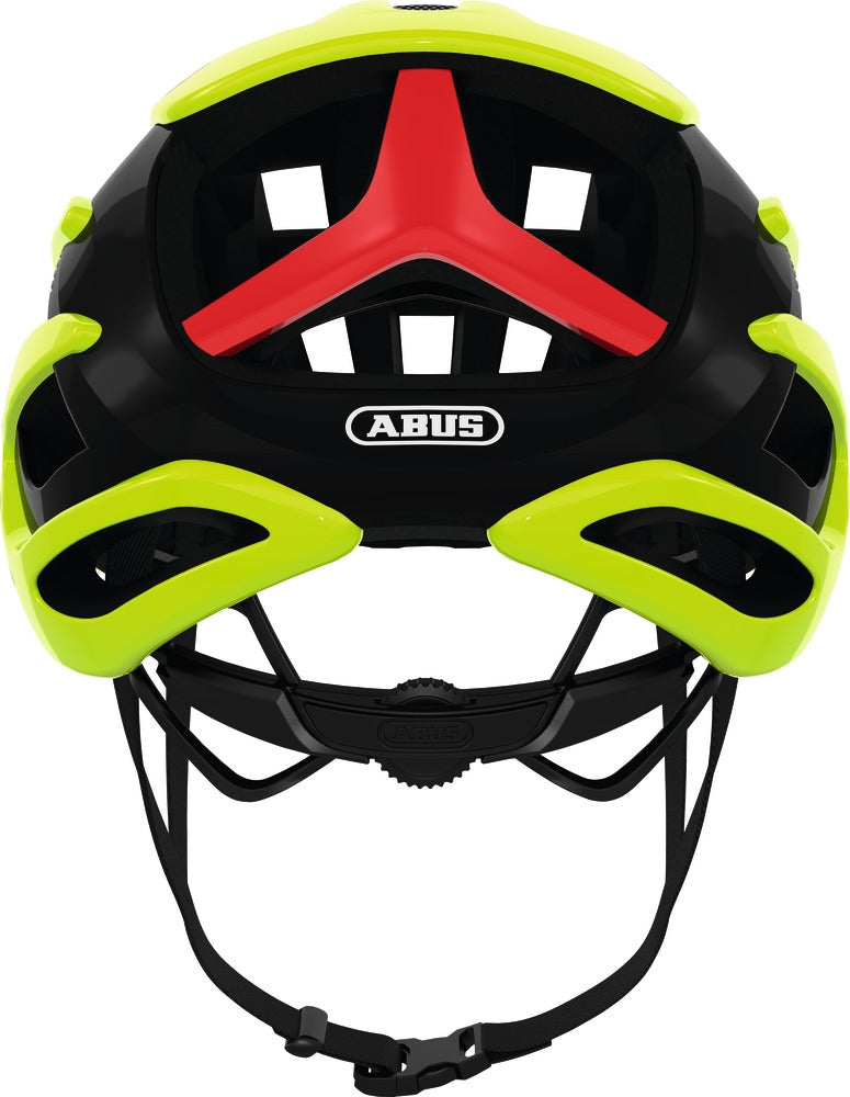 Abus airbreaker fietshelm neon geel