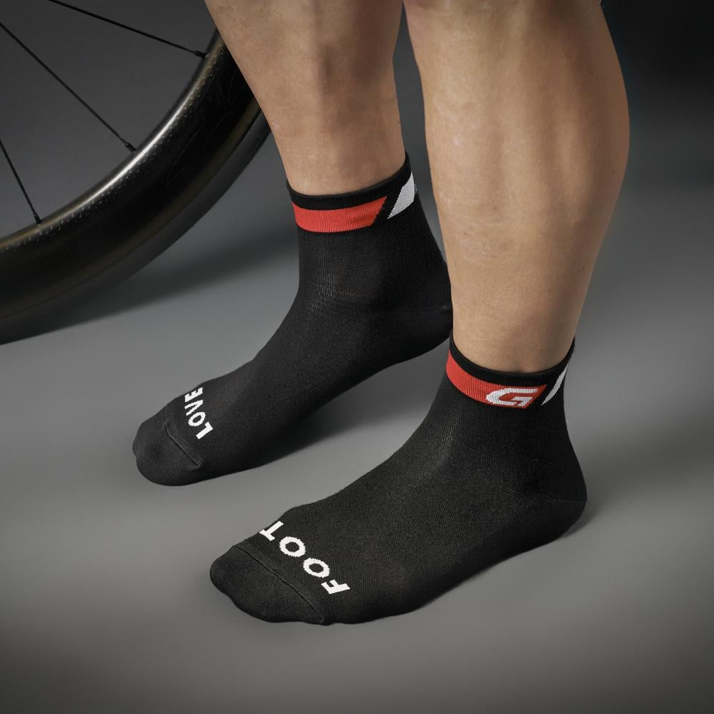 GripGrab classic low-cut fietssokken zwart (3-pack)