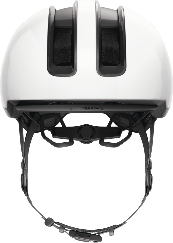 Abus Hud-Y Fietshelm Shiny White
