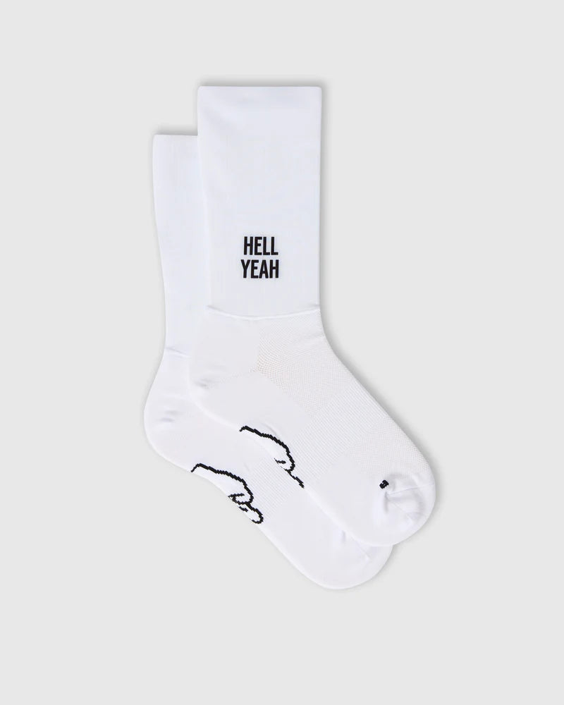Fingerscrossed Sokken Aero Hell Yeah White