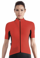 Assos campionissimo laalalai evo 8 dames fietsshirt met korte mouwen national rood