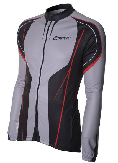 Bici Shirt LM Grey/Black/Red v6