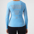 Megmeister drynamo dames ondershirt met lange mouwen lichtblauw