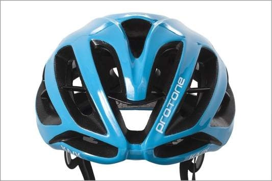 Kask protone fietshelm wit lichtblauw