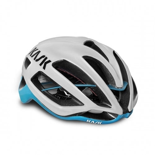 Kask protone fietshelm wit lichtblauw