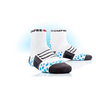 COMPRESSPORT Bike Socks High White Blue