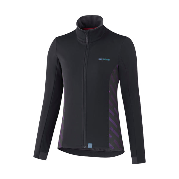 Shimano kaede wind dames fietsjack zwart
