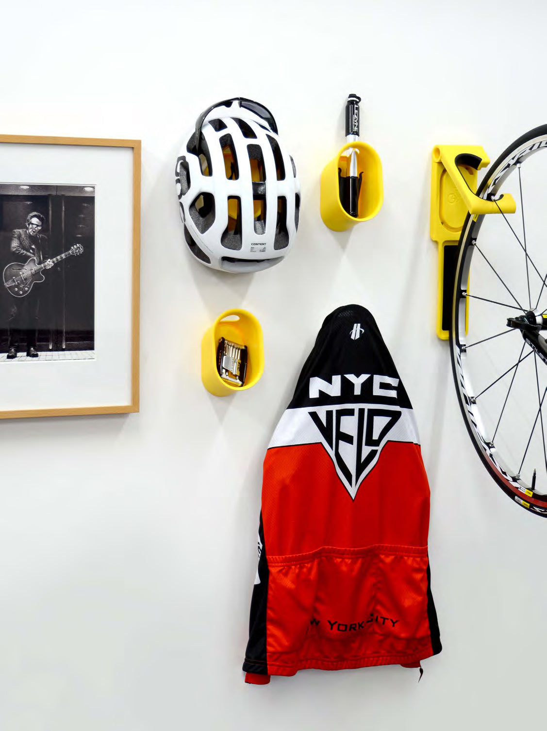 Cycloc loop helm en accessoires ophangsysteem wit