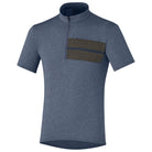 Shimano transit pavement fietsshirt met korte mouwen blauw blazer