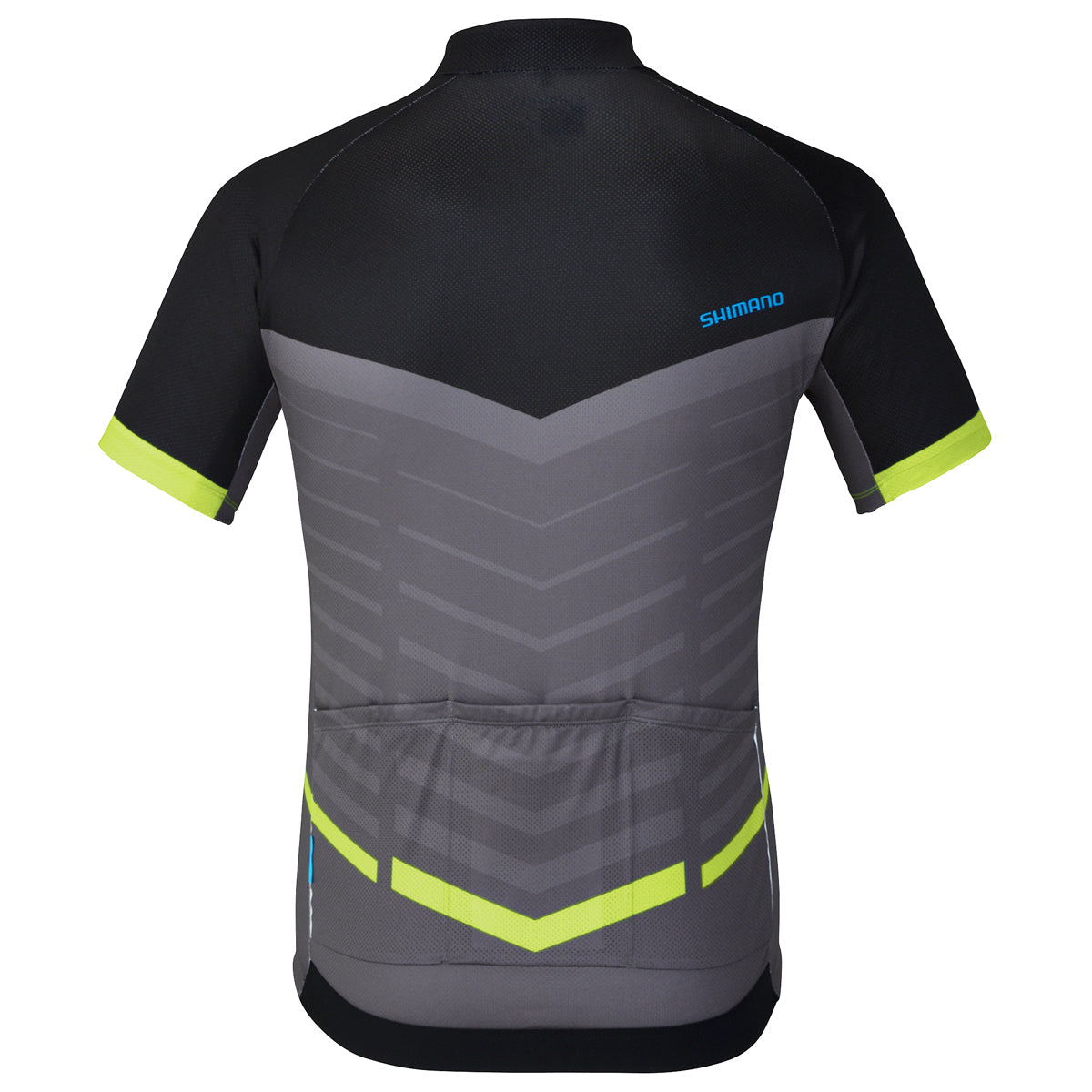 Shimano climbers fietsshirt met korte mouwen neon geel
