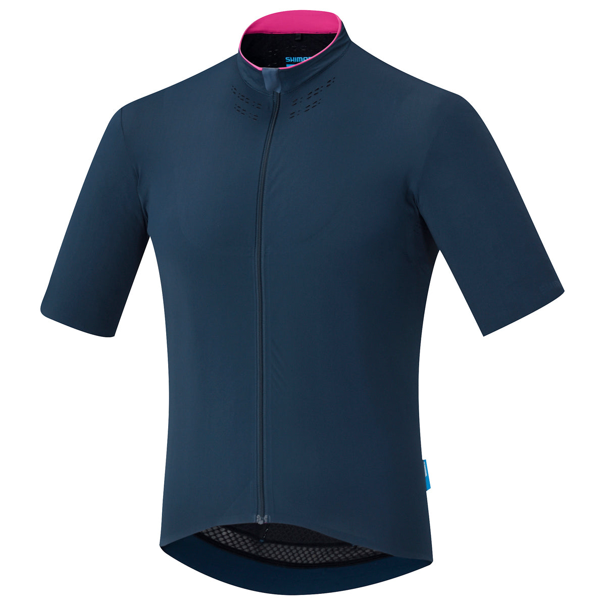 Shimano evolve fietsshirt met korte mouwen navy blauw