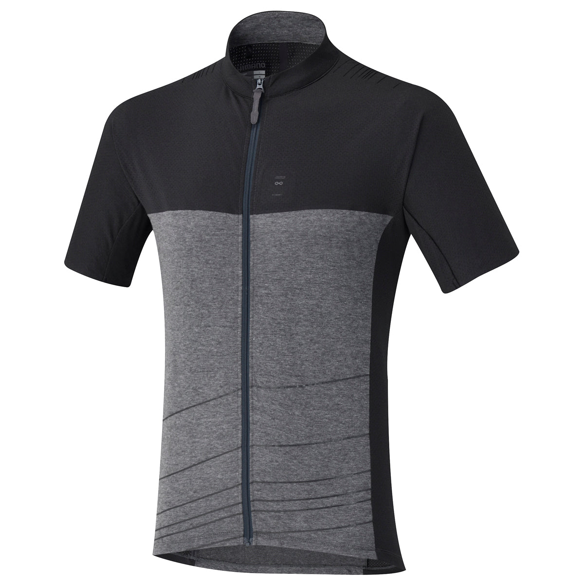 Shimano trail fietsshirt met korte mouwen raven