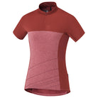 Shimano trail dames fietsshirt met korte mouwen garnet roze