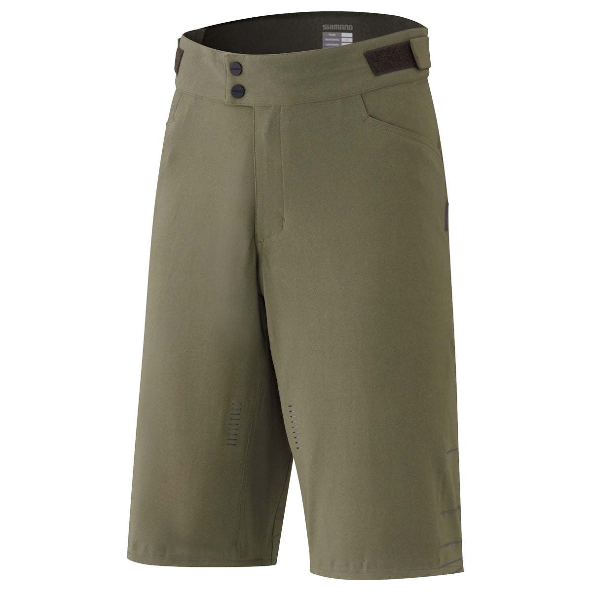 Shimano trail korte fietsbroek olive night