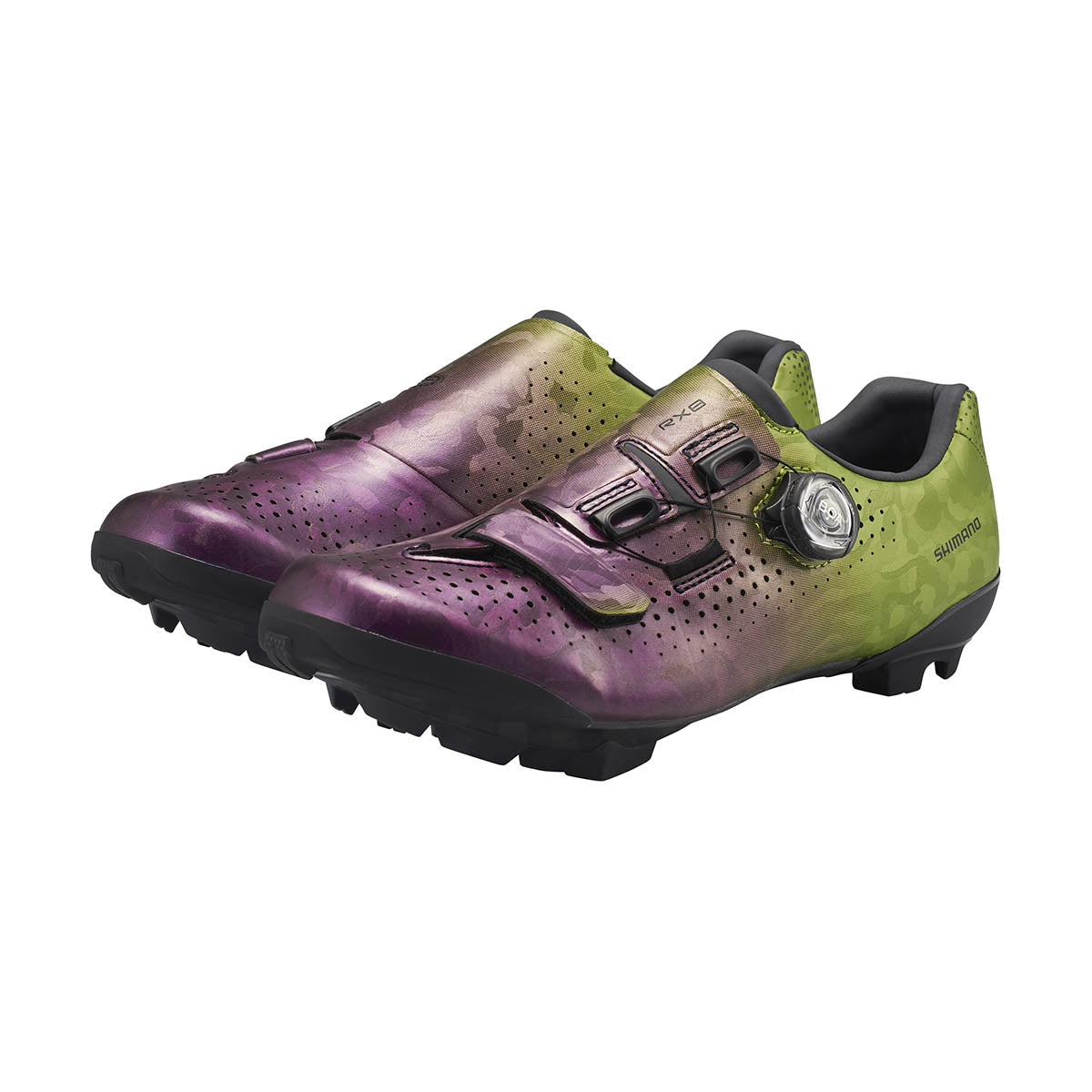 Shimano RX800 Fietsschoenen Gravel Paars Groen