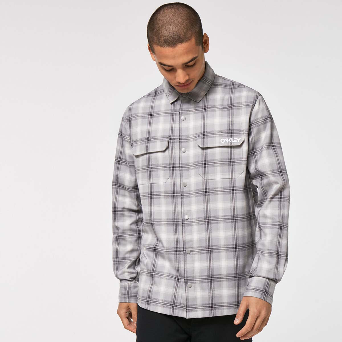 Oakley Niseko Tech Flannel - Grey Check