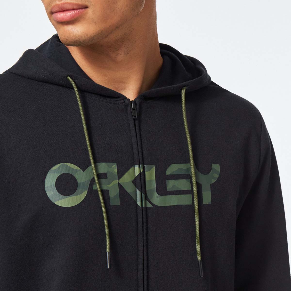 Oakley Teddy Full Zip Hoddie - Black/Core Camo