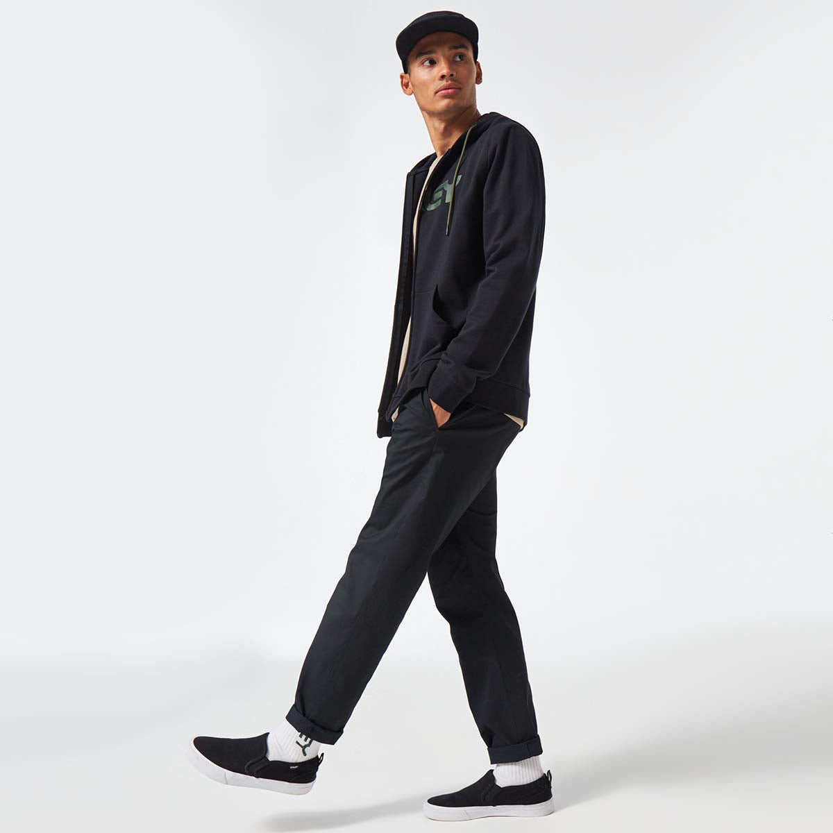 Oakley Teddy Full Zip Hoddie - Black/Core Camo