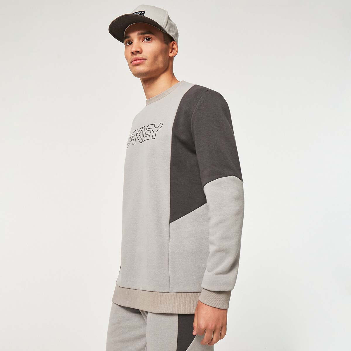 Oakley Throwback Crew Rc Sweatshirt - Stone Gray