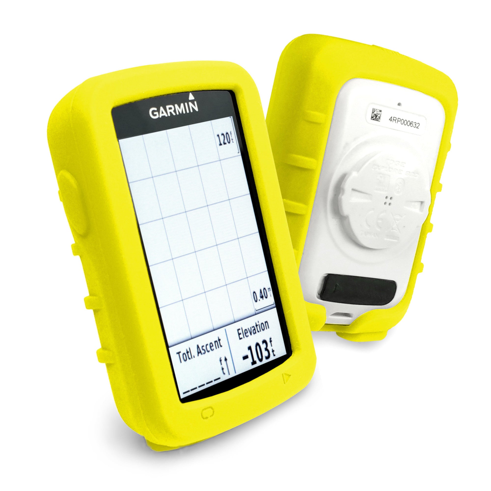 Tuffluv garmin edge 820 siliconen hoes geel