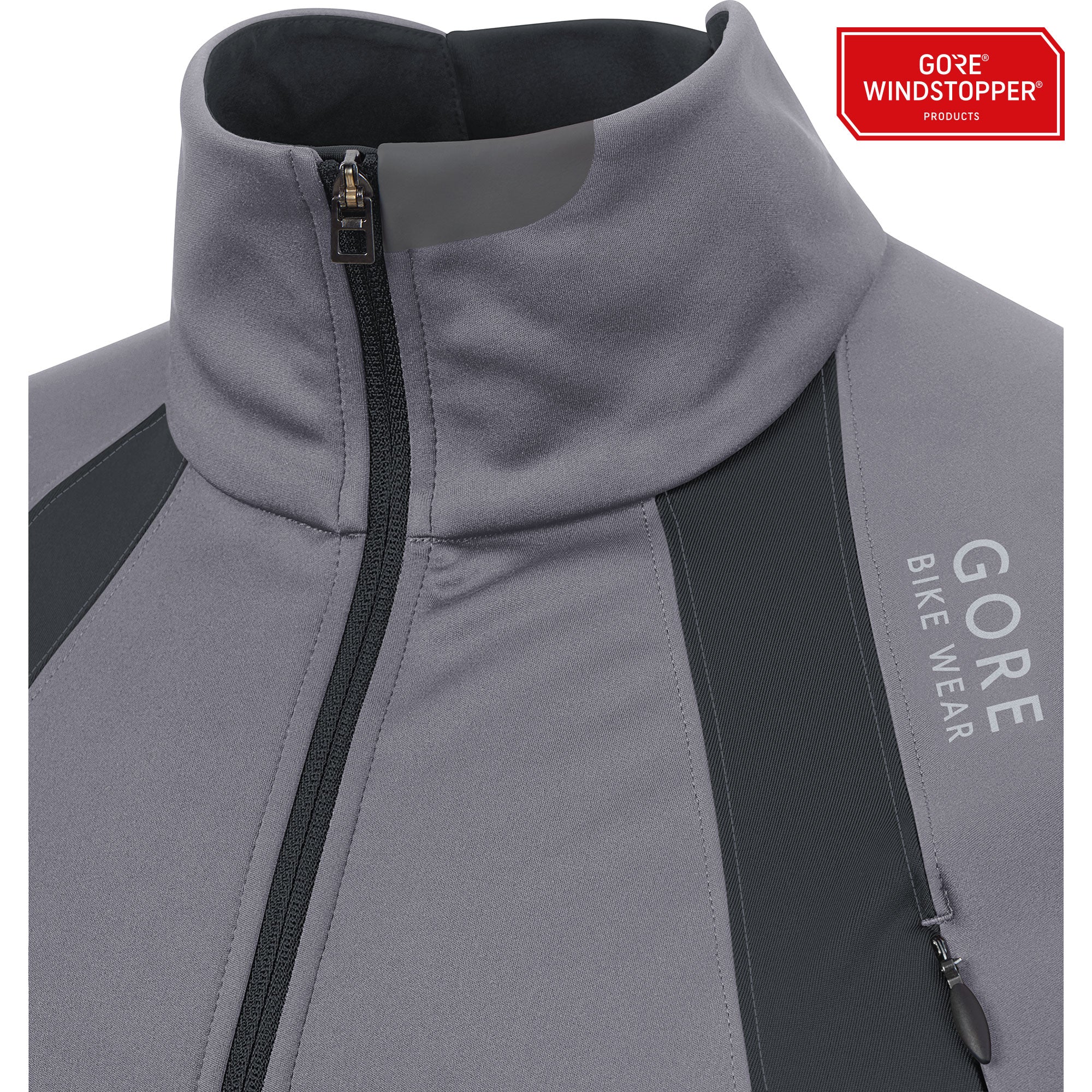 Gore bike wear oxygen gore windstopper fietsjack grijs zwart