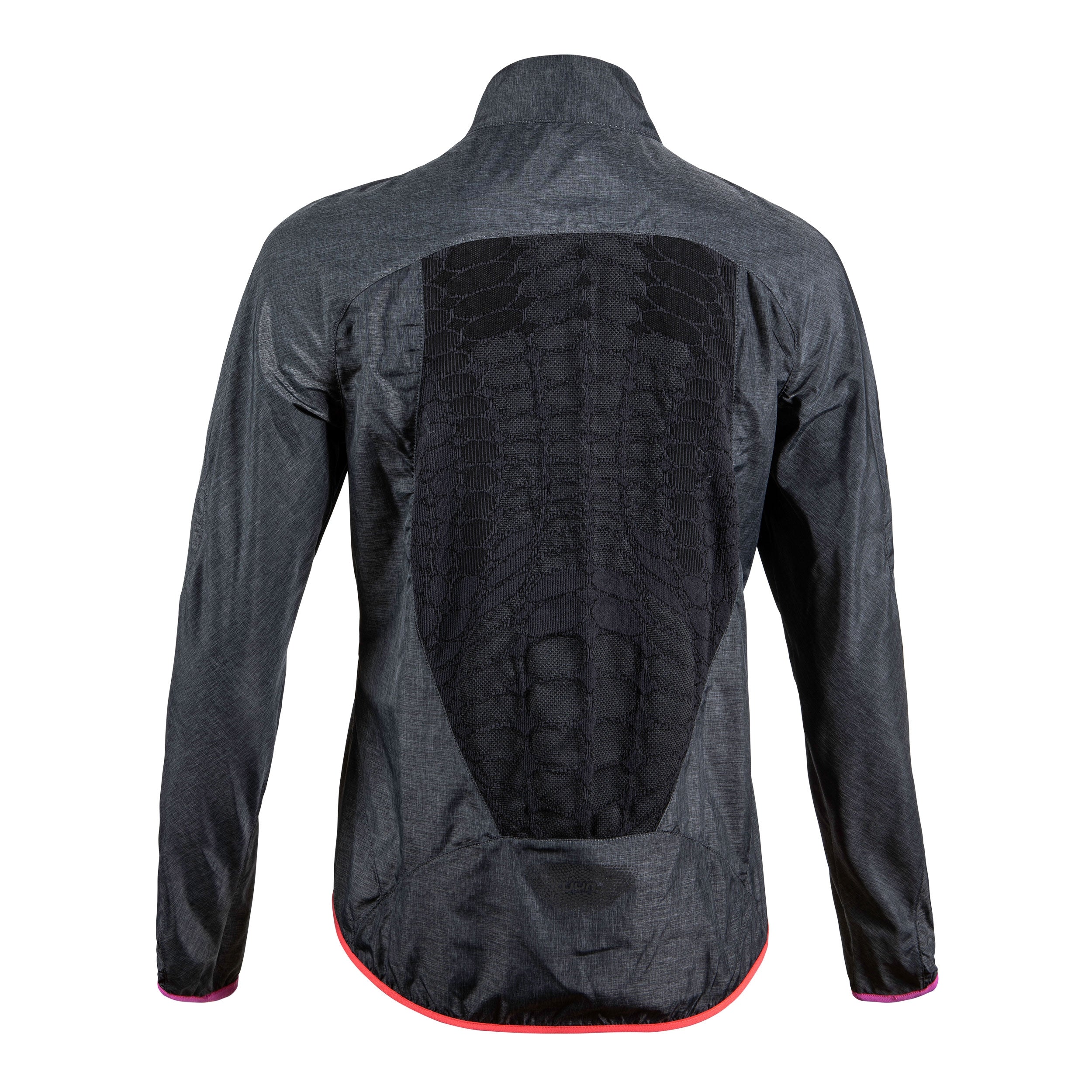 Uyn activyon dames windjack melange antraciet melange violet roze