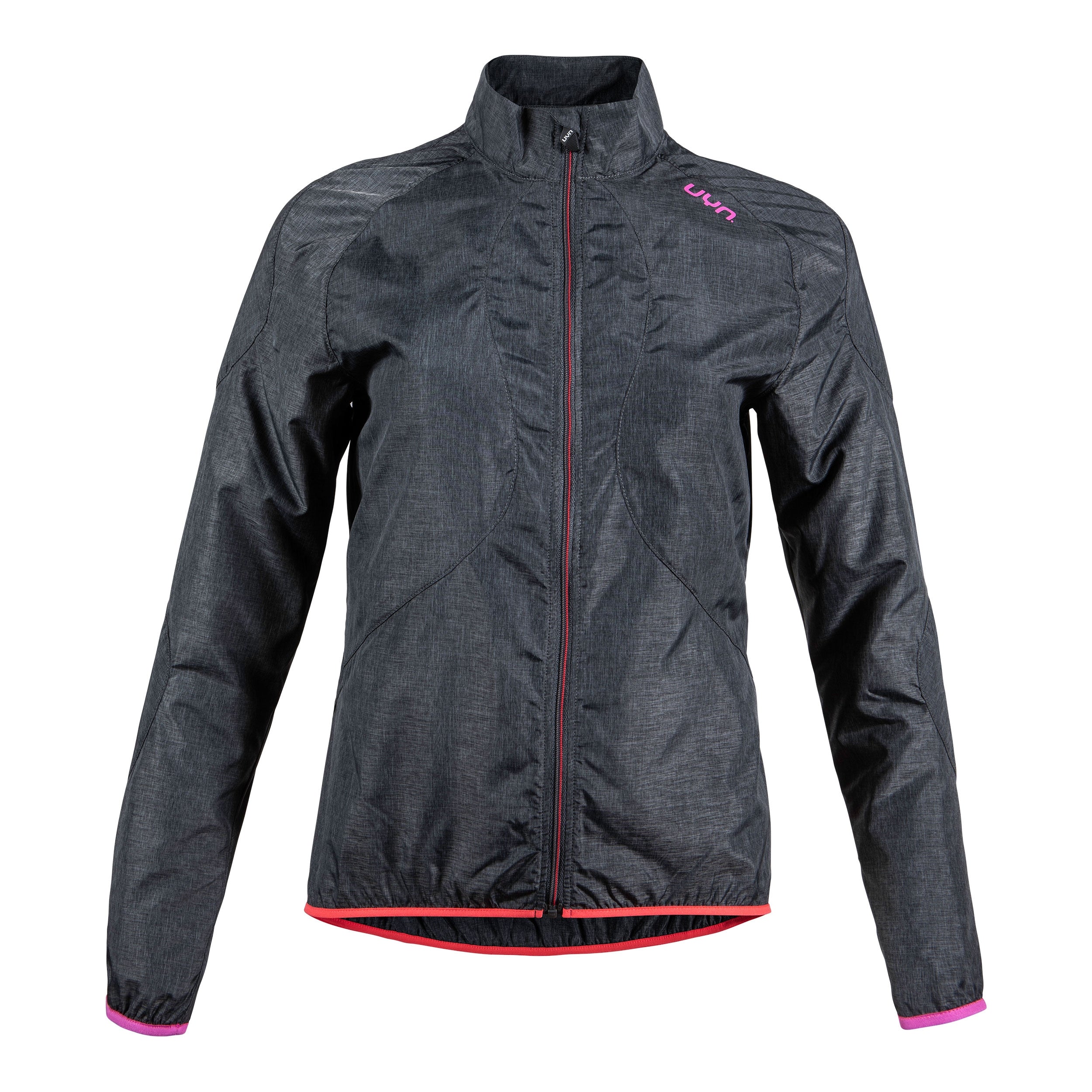 Uyn activyon dames windjack melange antraciet melange violet roze