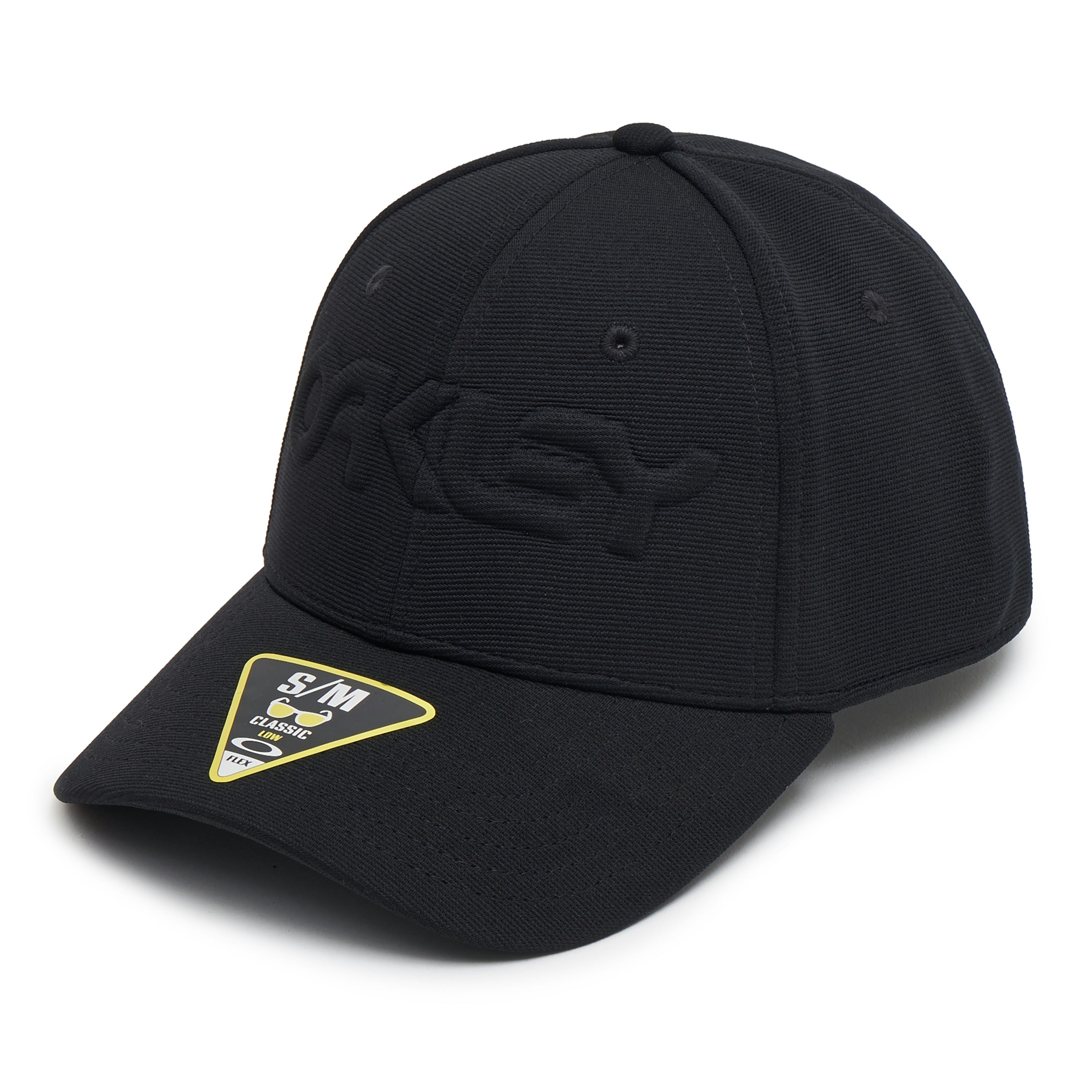 Oakley 6 Panel Stretch Pet Embossed - Blackout