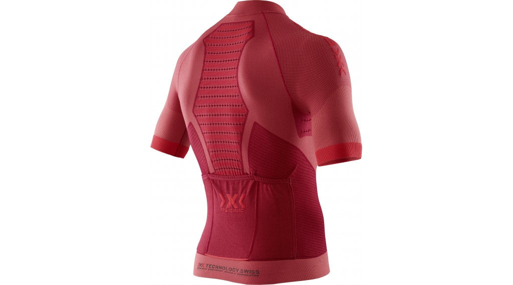 X-bionic race evo biking fietsshirt met korte mouwen rood