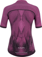 UYN activyon biking dames fietsshirt met korte mouwen violet roze zwart