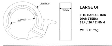 KNOG Oi Large Bike Bell Copper