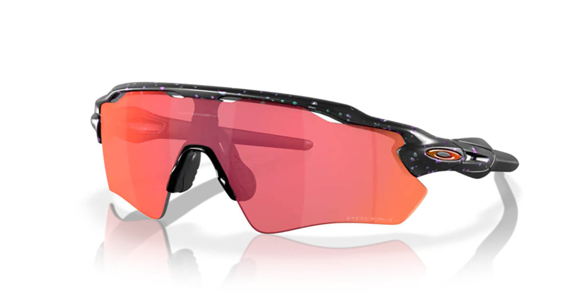 Oakley Radar EV Bril Matte green purple colorshift splatter - Prizm trail torch